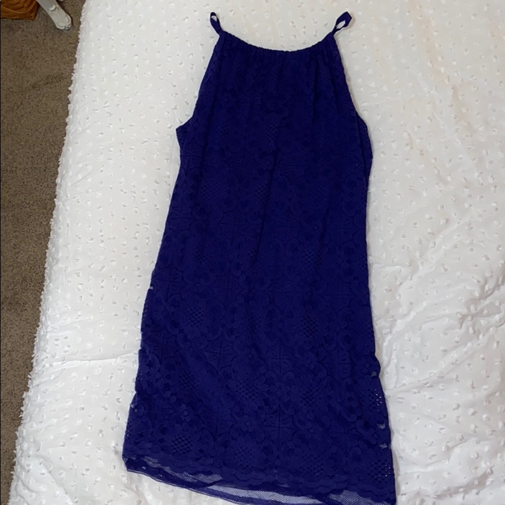 Lace Blue Dress
